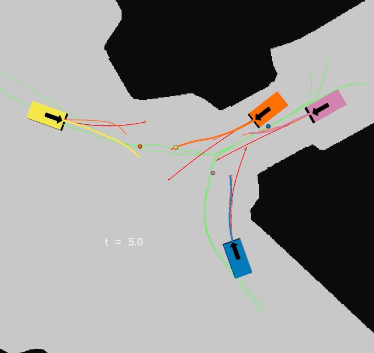 Interaction-Aware Sampling-Based MPC with Learned Local Goal Predictions